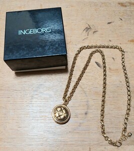 美品！インゲボルグ・INGEBORG★ロゴ入りネックレス★箱入り。ピンクハウス★古着。ヴィンテージ