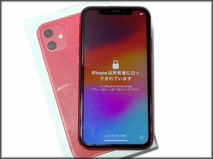 ジャンク品/部品取り★アップル iPhone11 MWM32J/A］128GB レッド ■ スマホ スマートフォン 本体 アクティベーションロック