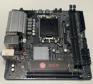 【中古/Wifi部品無し】ASRock B660M-ITX/ac 本体のみ + ADATA 256GB M.2 NVMe SSD / LGA1700 Mini-ITX DDR4メモリ対応