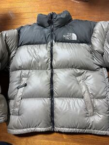 THE NORTH FACE ノースフェイス ヌプシ ダウンジャケット　グレー　700フィル Mサイズ