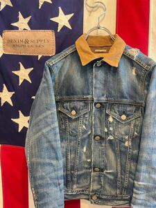 ★DENIM&SUPPLY RALPH LAUREN★デニム&サプライ ラルフローレン★ブランケットライナー★襟コーデュロイ★デニムジャケット★XSサイズ★