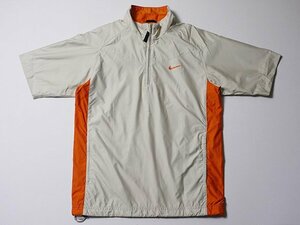 NIKE GOLF　ナイキゴルフ　ハーフジップ　半袖　ナイロンジャケット　正規品　GOLF　ゴルフ　ゴルフウェア　Sサイズ　トップス