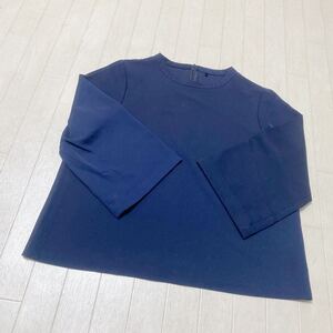 3825☆ GREEN LABEL RELAXING UNITED ARROWS トップス ノーカラーブラウス レディース ネイビー