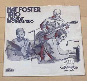 LP Nat Foster Trio - A Night At Brothers Two ピアノトリオ自主盤　レアグルーヴ