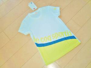 909　新品　Lecoqsportif　ルコック　ドライ　Tシャツ　白・イエロー　S　￥3456