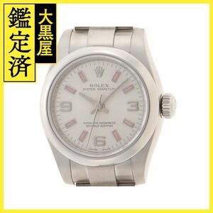 ROLEX　ロレックス　オイスターパーペチュアル　176200　自動巻き　シルバー文字盤　ステンレス　レディース　100m防水　【432】