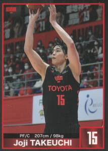 Bリーグ アルバルク東京 会場 ファンクラブ来場特典 トレーディングカード 2020-21 089 竹内 譲次