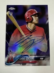 2018 Topps Chrome Rookie Autographs Purple Refractors #RASO Shohei Ohtani /250 大谷翔平