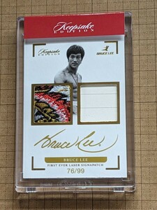 ブルース・リー【2024 SUPER BREAK KEEPSAKE BRUCE LEE 50th ANNIVERSARY COLLECTION】#125 FIRST EVER LASER SIGNAPATCH #/99