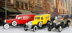 フランス製 ソリド 1/43 1931 キャデラック V16 消防広報車 万年筆運搬車 1925 パナール ルヴァッソール 8CYL 35CV ジャンク 3台 送料無料