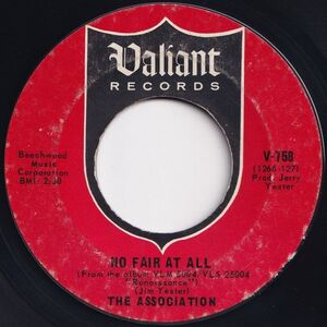 Association No Fair At All / Looking Glass Valiant US V-758 203964 ROCK POP ロック ポップ レコード 7インチ 45