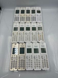 S1896)Panasonic パナソニック 増設用子機kx-fkd353-w2/kx-fkd506-N/kx-fkd404-W/kx-fkd556-W/15台セット電池がない通電確認（葵1）