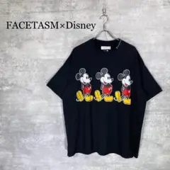 『ファセッタズム × ディズニー』(1) ミッキープリント 半袖Tシャツ