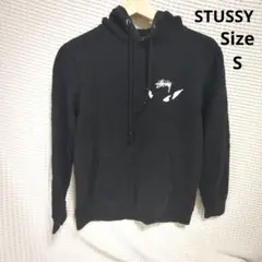 【激レア☆STUSSY】黒　パーカー　オシャレ柄　カブトムシ　サイズS