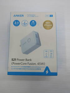 115-KE1134-60: USB急速充電器 USB Type-C 2ポート モバイルバッテリー 5000mAh 搭載 521 Power Bank PowerCore Fusion, 45W A1626N31