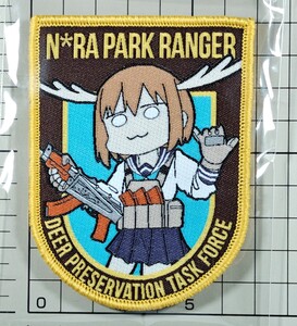 国内未発売 正規品 のこたん with AKS74U 刺繍ベルクロパッチ ■ 奈良公園 クリンコフ しかのこのこのここしたんたん ワッペン ミリタリー 