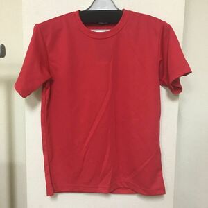 ミズノ　野球　半袖Tシャツ　レッド　バックプリント　キッズ　サイズ160cm