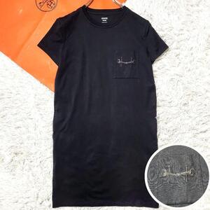 【極美品 鑑定済】エルメス Tシャツ ワンピース チュニック M ホースビット