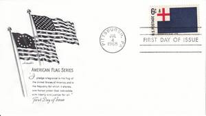 【ＦＤＣ】バンカーヒル旗１７７５年（１９６８年）（アメリカ）　t2545