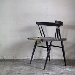 ■ ジョージ・ナカシマ George Nakashima グラスシートチェア GRASS SEATED CHAIR ローズウッド材 インド NID 60`s ビンテージ