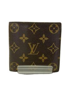 LOUIS VUITTON◆ポルト・フォイユ・マルコ_モノグラム・キャンバス/2つ折り財布/ブラウン/メンズ/M61675