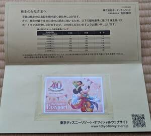 東京ディズニーリゾート株主優待パスポート