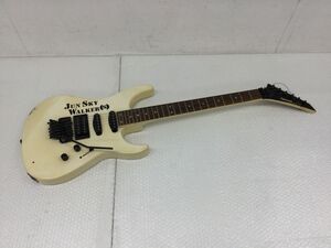 D052-160　フェルナンデス FERNANDES LIMITED EDITION アイボリー エレキギター、ブリッジ FERNANDES HEAD CRASHER フロイドローズタイプ