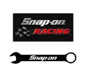 Snap-on（スナップオン）レーシング ロゴ ステッカー「BLACK RACING DECAL」