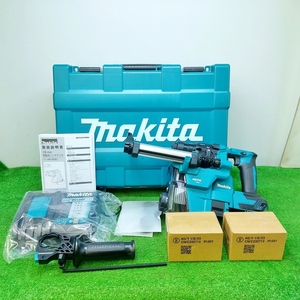 未使用 未開封品 makita マキタ 18mm 18V 充電式ハンマドリル 6.0Ah バッテリー 2個 充電器 集じんシステム 付 HR183DRGXV ②