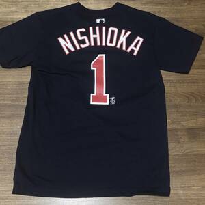 ◎NBL majestic ミネソタ・ツインズ 西岡剛 #１Tシャツ Minnesota Twins Tsuyoshi Nishioka shirt