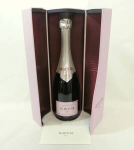 1000円スタート 酒 Champagne KRUG ROSE BRUT 750ml 12.5％ クリュッグ ロゼ ブリュット シャンパン 果実酒 未開栓 箱付 10 □酒S565