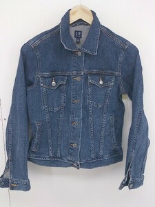 ◇ GAP ギャップ 長袖 デニム ジャケット Gジャン サイズS ネイビー レディース