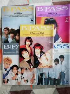 B-PASS バックステージパス 1998 5冊セット 音楽雑誌 マガジン SOPHIA GLAY L