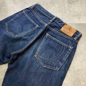 希少初期モデル【MOMOTARO JEANS】桃太郎ジーンズ 銅丹LABEL 28インチ タイトストレート ボタンフライ