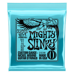 アーニーボール ERNIE BALL 2228 Mighty Slinky Nickel Wound Electric Guitar Strings 085-40 Gauge エレキギター弦