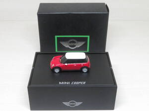 NEW MINI COOPER　ニュー ミニ クーパー　（赤・白ルーフ）　ディーラー特注　ヘルパ　herpa　1/87