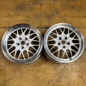 C300 MAZDA RX-7純正オプション 8.5J 17インチ 5H 114.3 +50 2本 ジャンク 自家塗装 BBS 鍛造 FORGED マツダ 中古アルミホイール