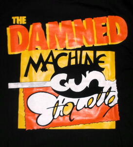 ★ザ・ダムド Tシャツ The DAMNED MACHINE GUN ETIQUETTE - S 正規品 マシンガン エチケット punk sex pistols