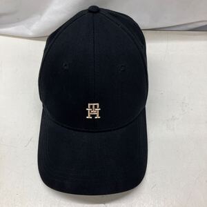 69①●60524-① トミーヒルフィガー TOMMY HILFIGER キャップ 帽子 ブラック レディース 現状品