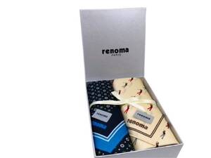 【送料無料!!即決価格!!】 renoma レノマ ハンカチ 小物 ブランド小物 小物