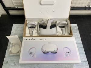 oculus QUEST2 オキュラスクエスト2 VRヘッドセット KW49CM ホワイト 通電OK 中古 現状品【y17-228/0/0】