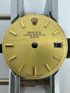 ROLEX ロレックス　DATE　デイト エト　文字盤　幅:19.83mm 金色　 パーツ 部品どり 時計部品　純正　ダイヤル dial　レディース