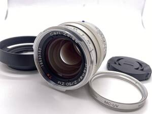 [美品・光学OK] Carl Zeiss Planar T* 50mm F/2 ZM Silver for Leica M mount カールツァイス ライカ M