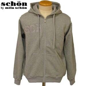 ★schon★SALE スェット生地パーカー【ライトグレーL】秋冬モデル 7323377102 ショーンbyミラショーン