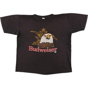 古着 80年代 BUDWEISER バドワイザー 鷲柄 イーグル柄 アドバタイジングTシャツ メンズL ヴィンテージ /eaa454416