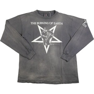 SAINT MICHAEL セント マイケル 23AW LS TEE/BURN OF EARTH BLACK ロンT 黒 Size 【M】 【中古品-ほぼ新品】 20780702