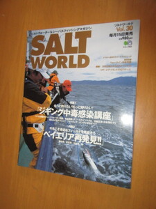 SALT WORLD　ソルトワールド　VOL30　特集　もっと釣りたい！ジキニング中毒感染症講座/米リア再発見　　枻出版社　2003年1月