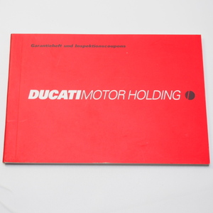 ドゥカティ DUCATI 保証書及びサービス/クーポン WARRANTY BOOKLET ドイツ語版.