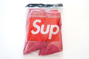 Supreme Hanes Crew Socks (4 Pack)シュプリームヘインズクルーソックス靴下Red4枚セット未開封