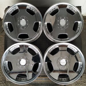 管理番号：A10-261【4本価格】【18x8J 18x9J 4x114.3 5x114.3 ET+38/+45 ハブ73 】WORK Euroline・マルチ・適格請求書発行可能